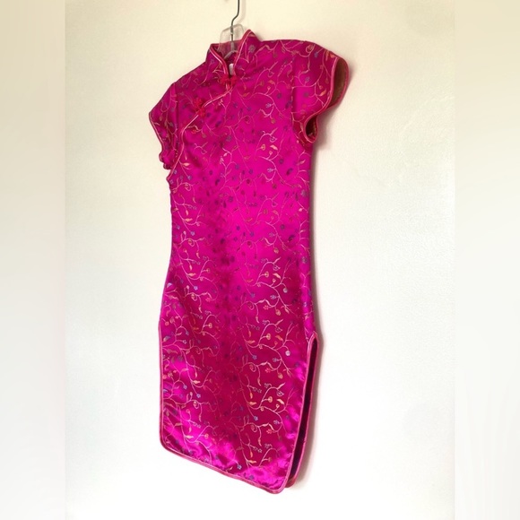 Chinese Dress in Hot Pink Qipao Cheongsam - Picture 3 of 9